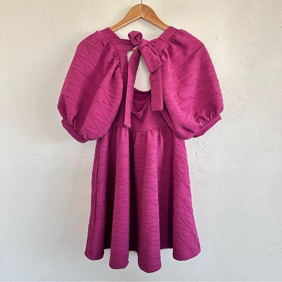 Free People Puff Sleeve Baby Doll Mini Dress - Picture 3 of 7